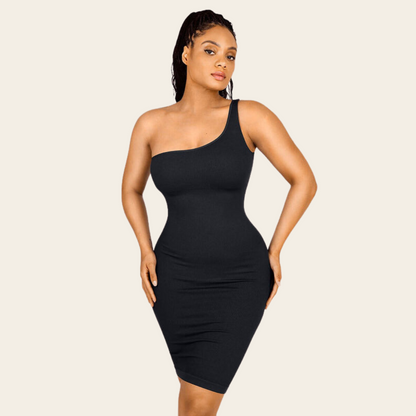 Seamless one-shoulder shaper