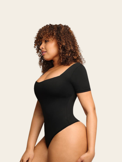 Square Neck Seamless Thong Bodysuit Buy 1,Get 1 Free