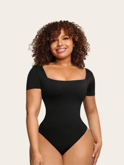 Square Neck Seamless Thong Bodysuit Buy 1,Get 1 Free