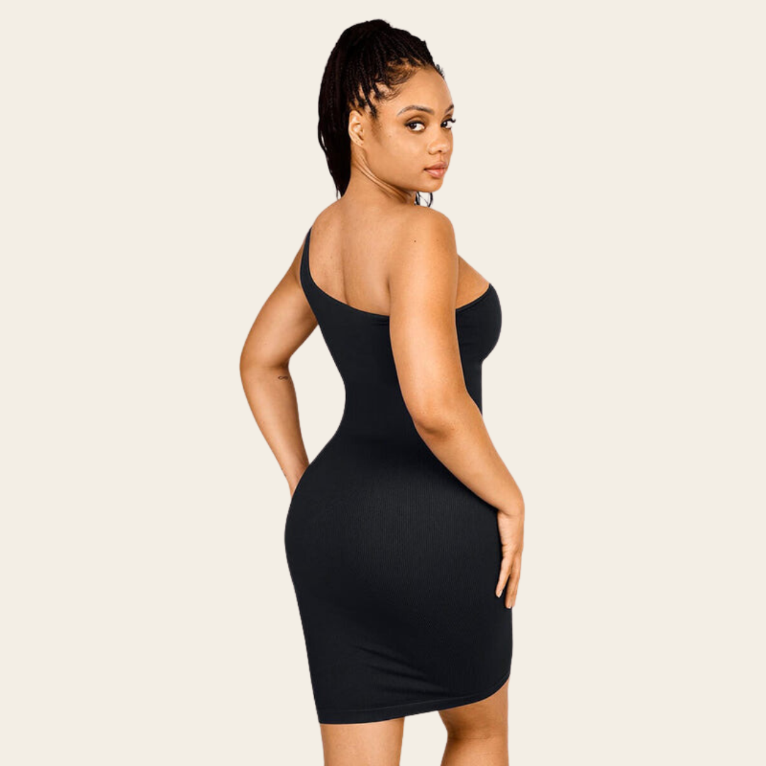 Seamless one-shoulder shaper