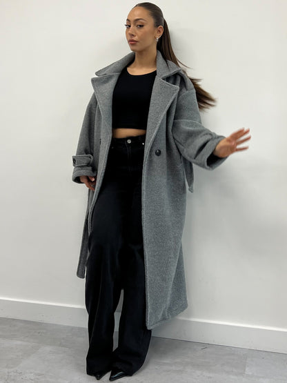 ROYAL FLUFFY TRENCH GREY