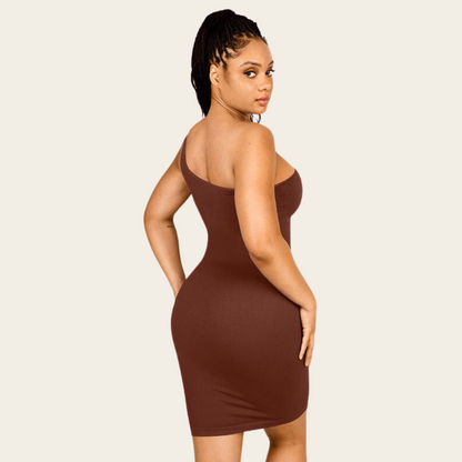 Seamless one-shoulder shaper