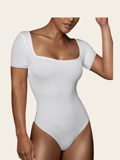 Square Neck Seamless Thong Bodysuit Buy 1,Get 1 Free