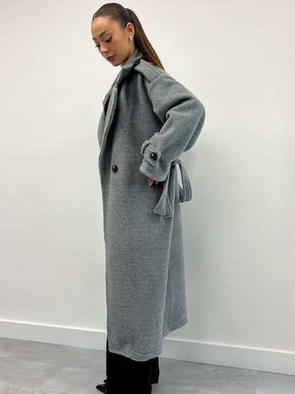 ROYAL FLUFFY TRENCH GREY