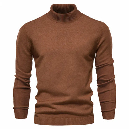 Wool turtleneck sweater