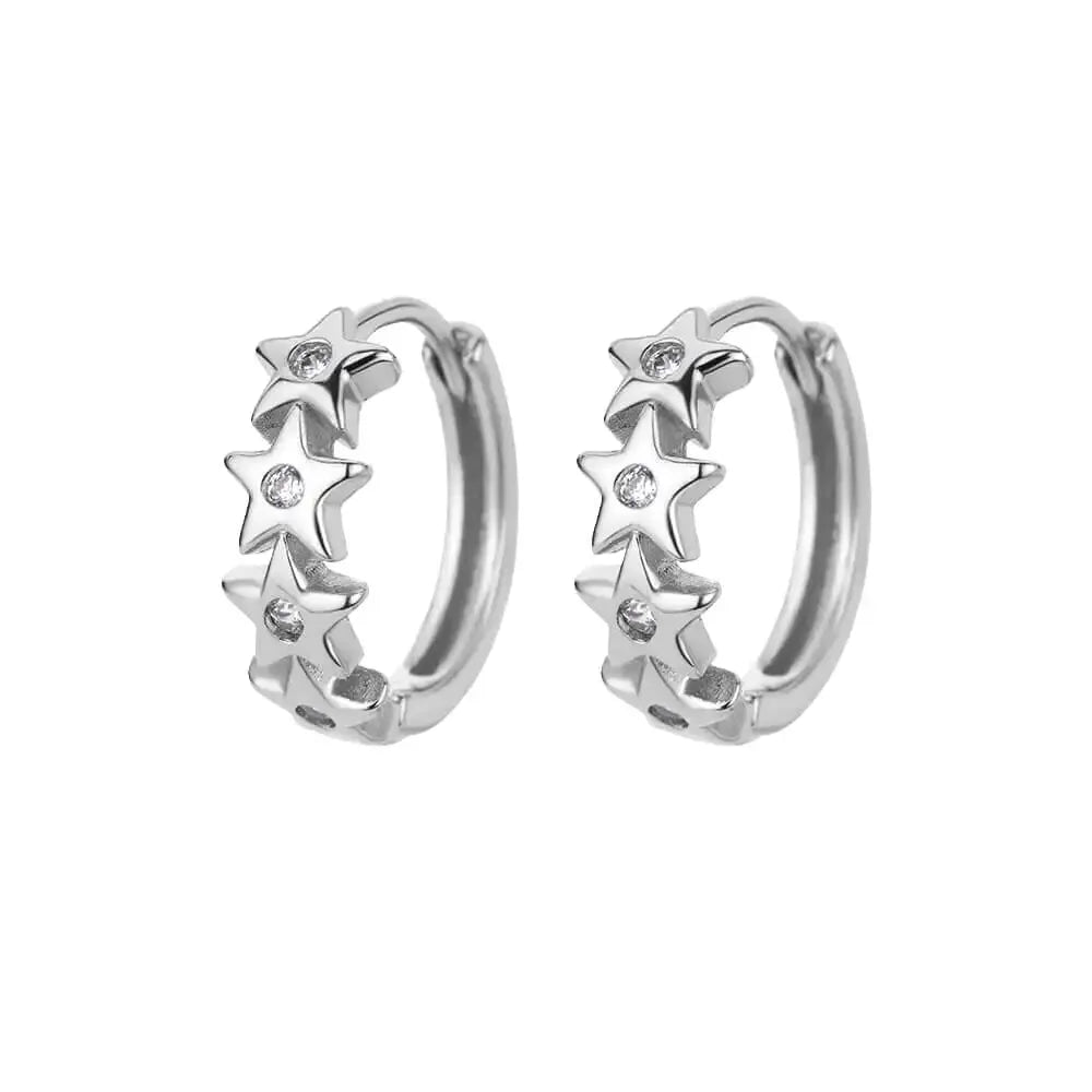 Star Hoop Earings