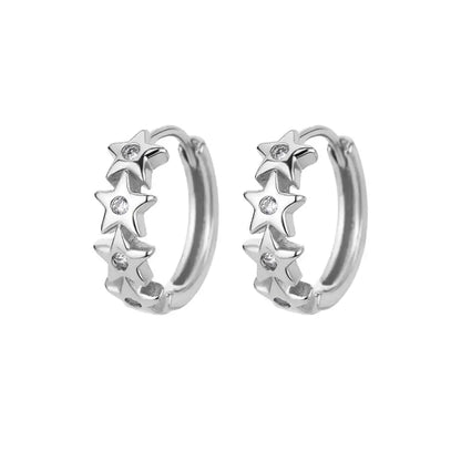 Star Hoop Earings