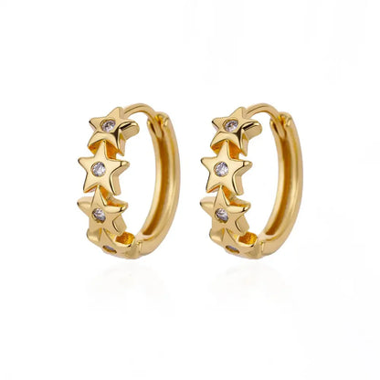 Star Hoop Earings