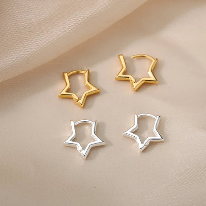 Star Hoop Earings